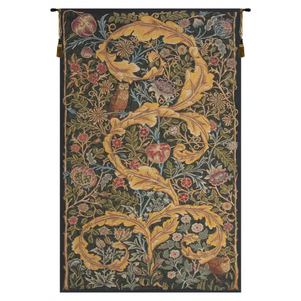 Owl and Pigeon II Belgian Tapestry Wall Hanging