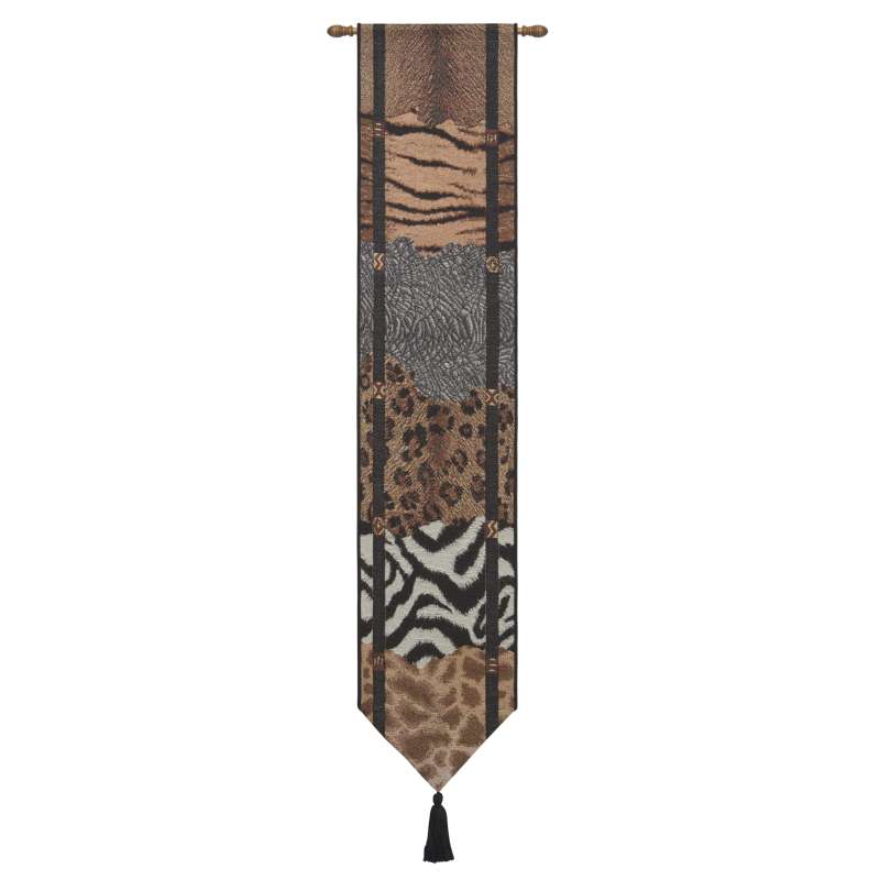 Safari Animals II Large Tapestry Bell Pull