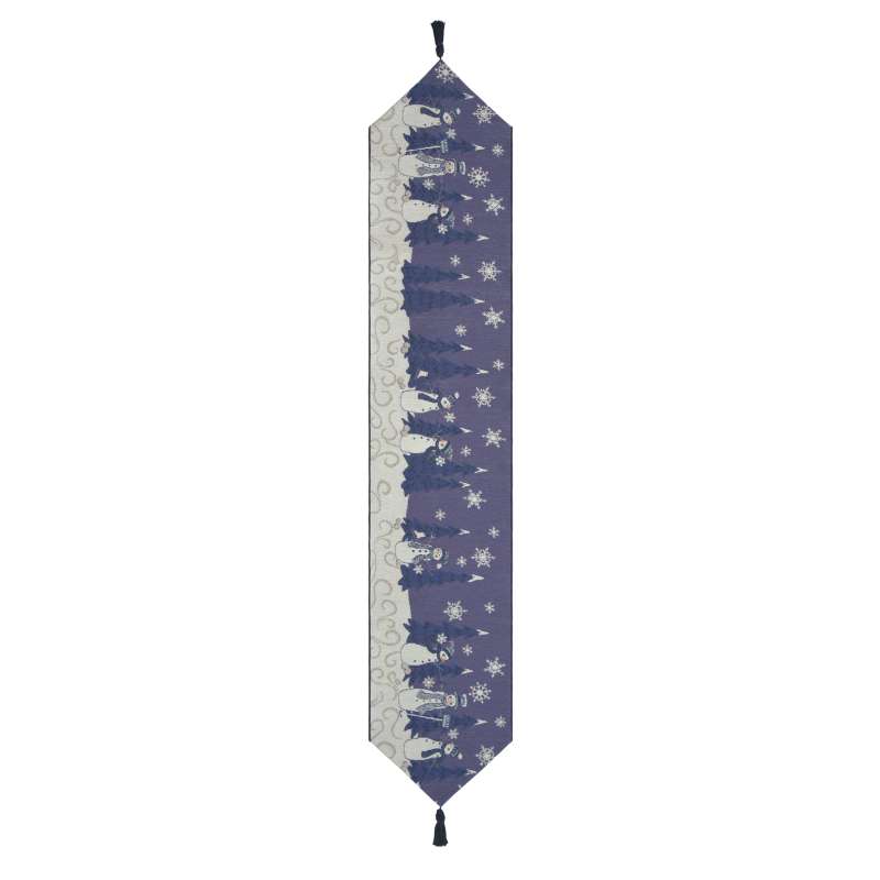 Crystal Snowman Chenille Tapestry Table Runner