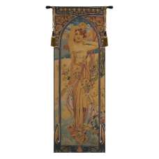Mucha Jour II Belgian Tapestry Wall Hanging