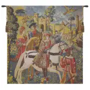 Chasse Bright Belgian Tapestry Wall Hanging