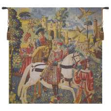 Chasse Bright Belgian Wall Tapestry