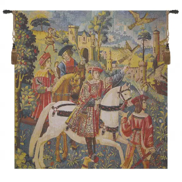 Chasse Bright Belgian Wall Tapestry