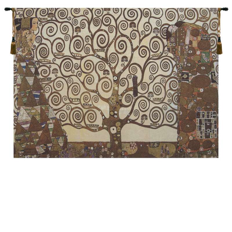 Stoclet Frieze Tree of Life Small Tapestry Wall Art