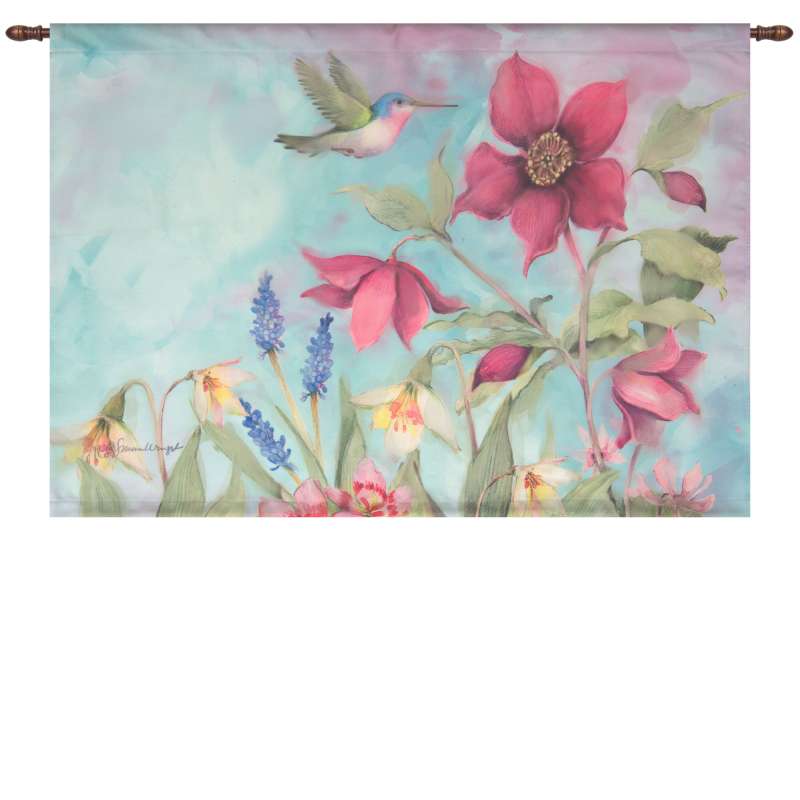 Nature's Grace Dyed Fiber Optic Fine Art Tapestry