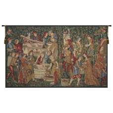 Vendages Red Medium Belgian Tapestry