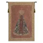 Madonna In Red European Tapestries - 18 in. x 27 in. Cotton/viscose/goldthreadembellishments by Charlotte Home Furnishings