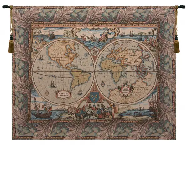 Orbis with Border Italian Wall Tapestry