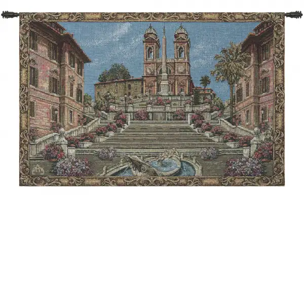 Piazza di Spagna II Italian Wall Tapestry