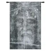 Sacra Sindone Silver European Tapestries - 17 in. x 26 in. Cotton/viscose/goldthreadembellishments by Charlotte Home Furnishings