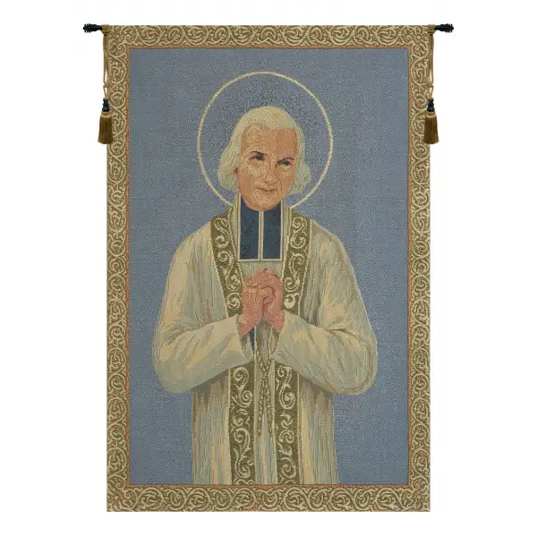 San Giovanni Maria Vianney European Tapestries - 17 in. x 27 in. Cotton/Polyester/Viscose by Charlotte Home Furnishings