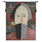 Testa Del Contadino European Tapestries - 12 in. x 16 in. Cotton/Polyester/Viscose by Kazimir Malevic
