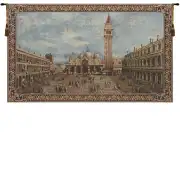 Venezia Piazza European Tapestries - 84 in. x 52 in. Cotton/Polyester/Viscose by Charlotte Home Furnishings