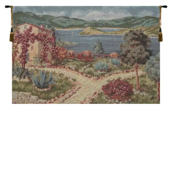 Villa European Tapestries - 27 in. x 18 in. Cotton/Polyester/Viscose by Charlotte Home Furnishings