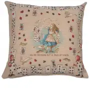 The Pack of Cards Alice In Wonderland French Couch Cushion
