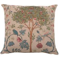 Kelmscott Tree Beige Decorative Tapestry Pillow