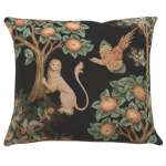 Lion and Pheasant Forest Black European Cushion Cover