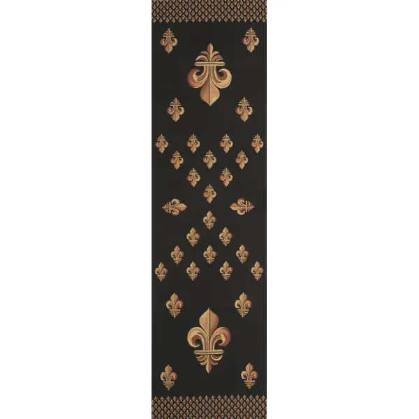 Royal Fleur de Lys Black Decorative Table Mat
