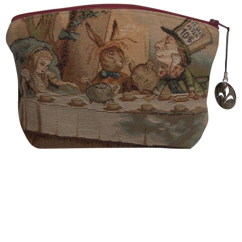 Tea Party Alice In Wonderland Purse Tapestry Handbag