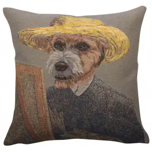 Van Gogh Dog Belgian Sofa Pillow Cover