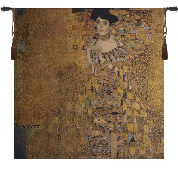 Lady In Gold by Klimt Belgian Wall Tapestry