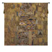 Patchwork By Klimt Belgian Tapestry Wall Hanging - 29 in. x 28 in. Cotton/Viscose/Polyester by Gustav Klimt