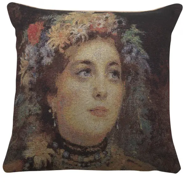Russian Beauty in Summer Garland II Decorative Floor Pillow Cushion Cover