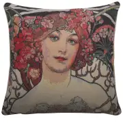 Champenois by Mucha Couch Pillow