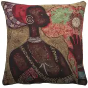 African Woman Couch Pillow
