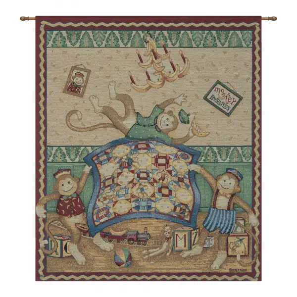 Monkey Business Wall Tapestry