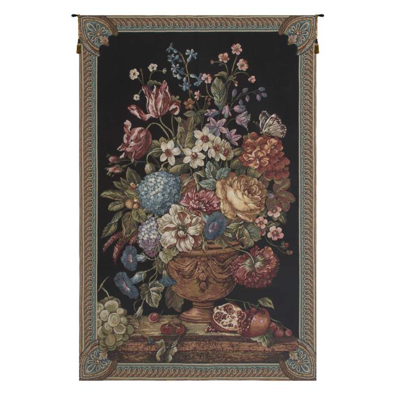 Floral Bouquet Thoughts Chenille European Tapestries