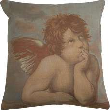 Raphaels Angel Left Italian Cushion Cover