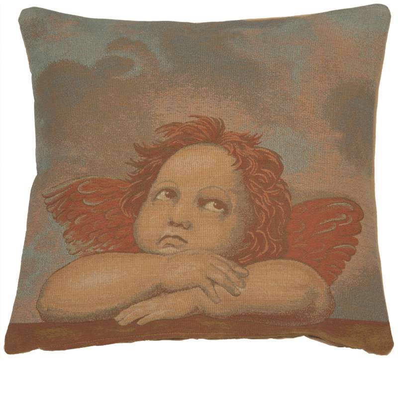 Raphael's Angel Right Italian Tapestry Cushion