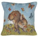 Bunny and Buterflies Decorative Couch Pillow Cover