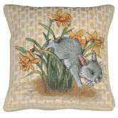 Easter Bunny II Belgian Tapestry Cushion
