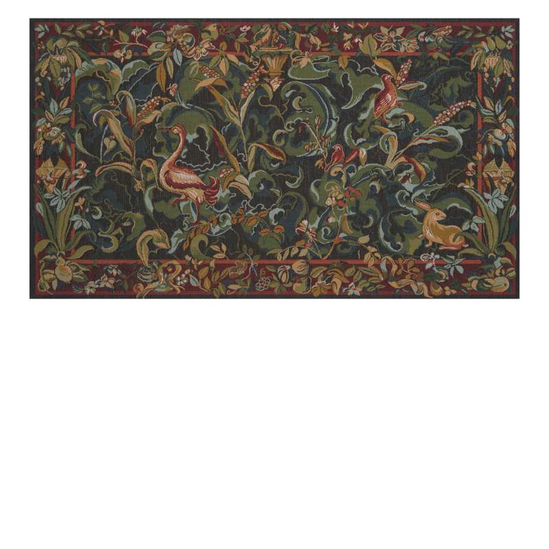 Animals Aristoloches Green French Tapestry Wall Hanging
