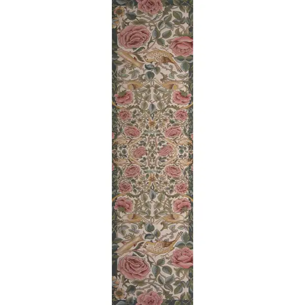 Roses and Birds II White Decorative Table Mat