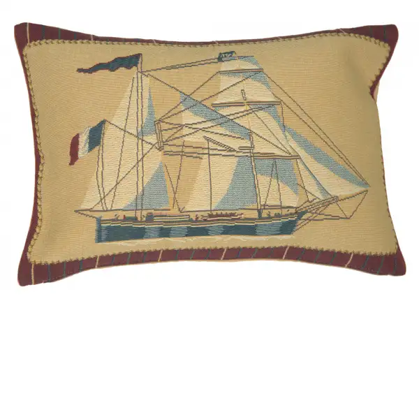 Charlotte Home Furnishing Inc. Belgium Cushion Cover - 19 in. x 13 in. | Nautical I