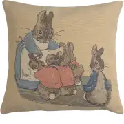 Mrs. Rabbit Beatrix Potter Small Belgian Sofa Pillow Cover