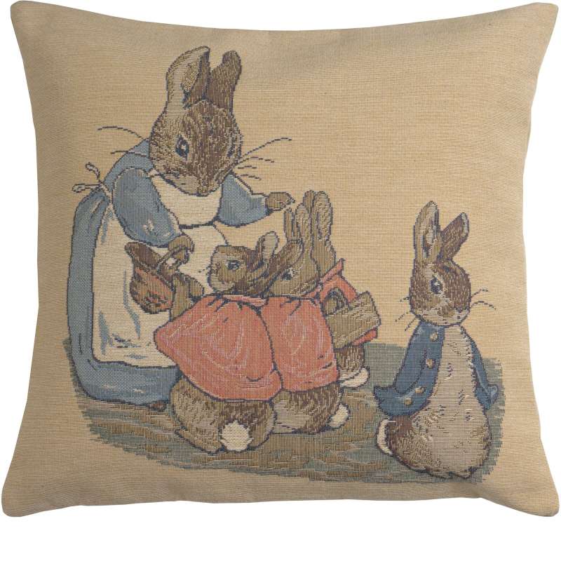 Mrs. Rabbit Beatrix Potter Small European Cushion Cover