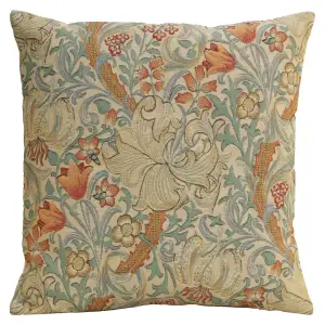 Golden Lily Light William Morris Belgian Sofa Pillow Cover