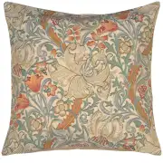 Golden Lily Light William Morris Belgian Cushion Cover