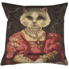 Cat With Crown A European Cushion Cover