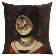 Cat With Hat A Belgian Cushion Cover