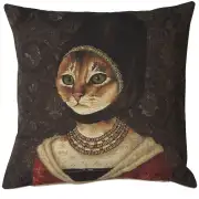 Cat With Hat A Belgian Cushion Cover
