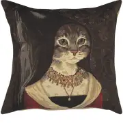Cat With Hat B Belgian Cushion Cover