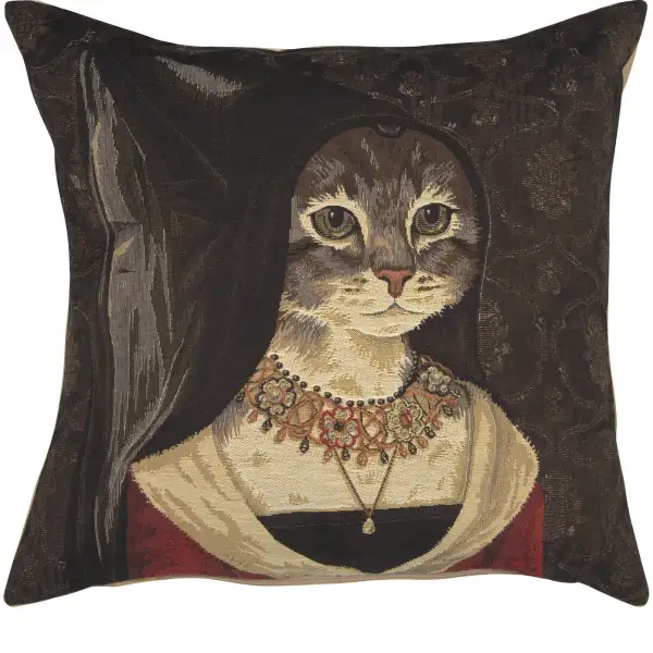Cat With Hat B Belgian Cushion Cover
