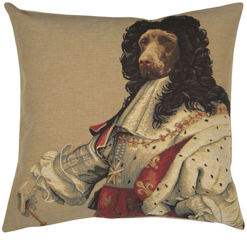 Chien Louis XIV European Cushion Covers