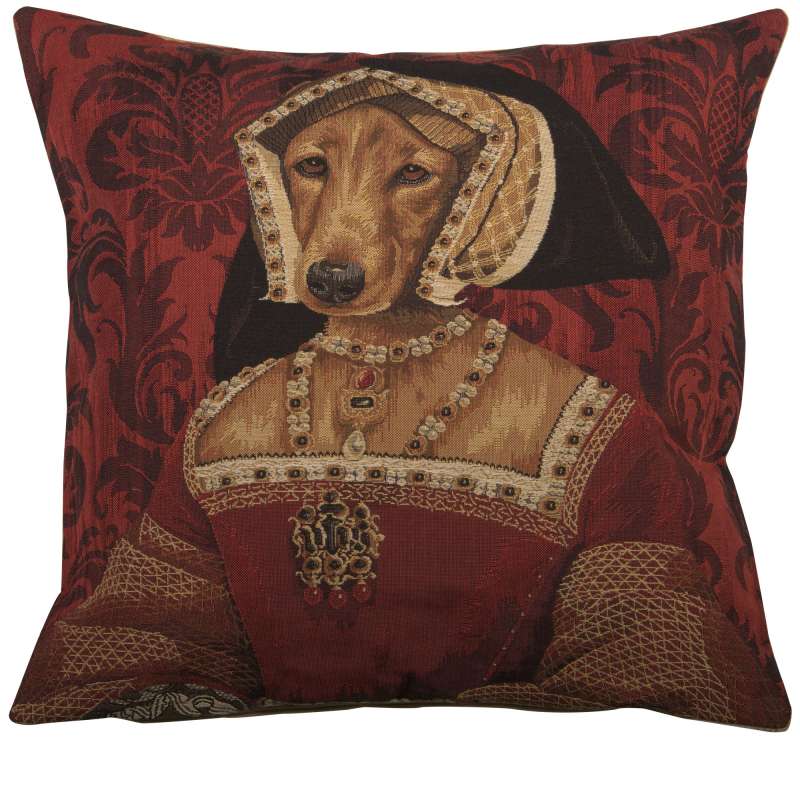 Chien Claude de France European Cushion Cover