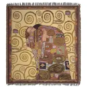 Klimt's Accomplissement Belgian Tapestry Throw